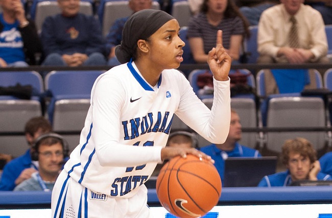 Bilqis Abdul-Qaadir led Indiana State in scoring as a senior with 14.2 points per game. (Photo: ISU Athletic Media Relations)